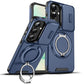 LuxuryKase Shockproof Case with Slide Camera Cover | 360° Rotating Ring Kickstand | Rugged Armour Protection For Samsung Series