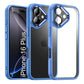 LuxuryKase Shockproof Transparent Back Cover Case | Anti-Scratch Hard PC Back | Soft TPU Bumper | Camera Protection | Slim Fit Design Case For iPhone 16 & 16 Plus