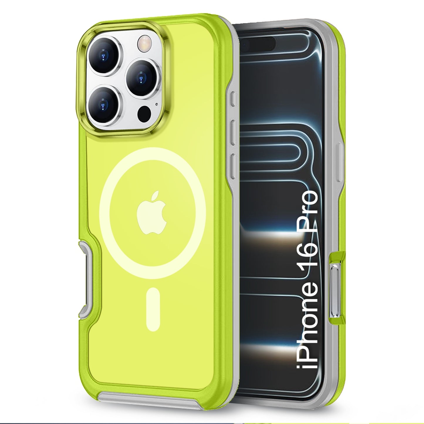 LuxuryKase Shockproof Transparent Matte Back Cover | Mag-Safe Compatible | Camera Protection | Soft TPU Edge | Anti-Yellowing For iPhone 16 & 17 Series