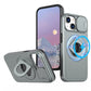 LuxuryKase Mag-Safe Shockproof Rugged Back Case with Finger Ring Kickstand & Sliding Camera Cover | Military Drop Protection | Wireless Charging Support For iPhone Series