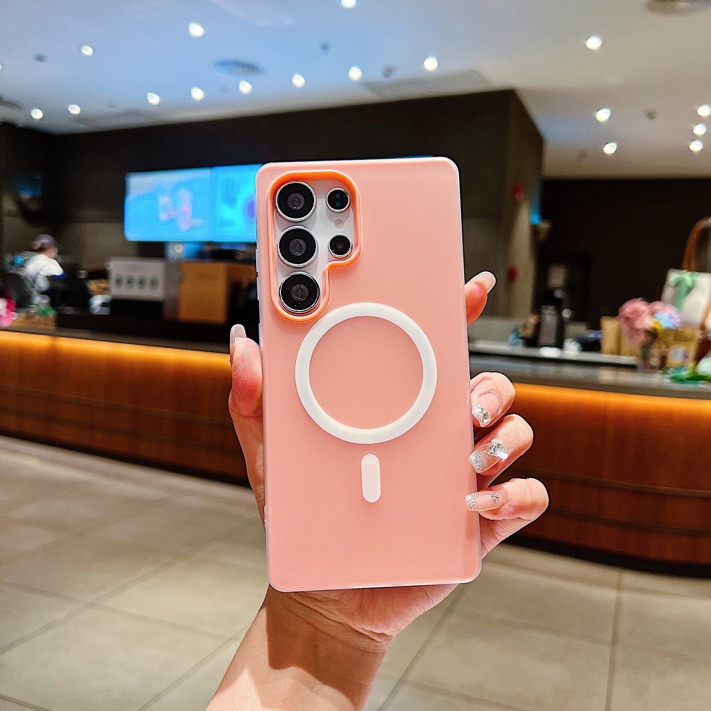 LuxuryKase Magnetic Silicone Candy Case | Mag-Safe Compatible | Slim Protective Case | Lightweight & Flexible | Wireless Charging | Soft Matte Finish For iPhone