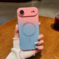 LuxuryKase Gradient Mag-Safe Case | Soft Silicone Shockproof Cover with Camera Protection | Slim Lightweight Design | Smooth Touch & Durable For iPhone