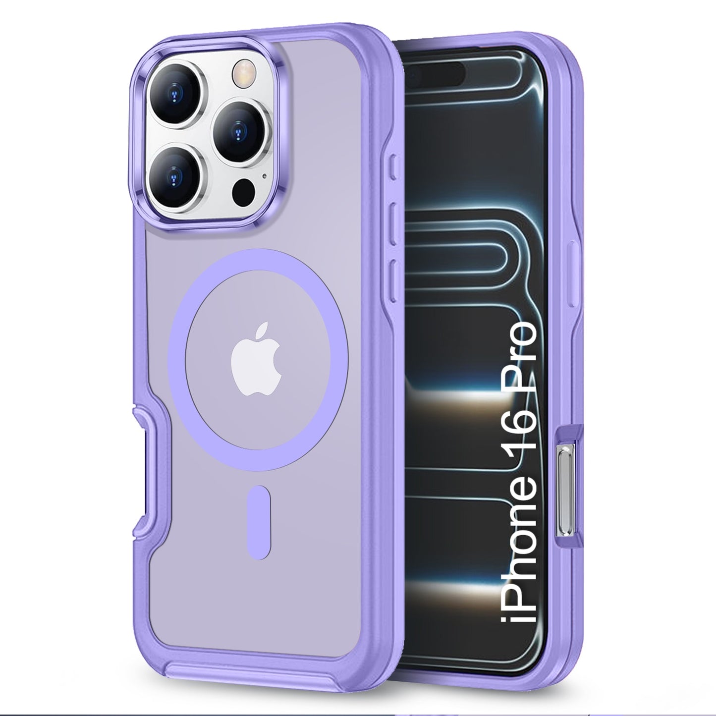 LuxuryKase Shockproof Transparent Matte Back Cover | Mag-Safe Compatible | Camera Protection | Soft TPU Edge | Anti-Yellowing For iPhone 16 & 17 Series