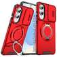 LuxuryKase Shockproof Magnetic Case with Slide Camera Cover | 360° Rotating Ring Kickstand | Mag-Safe Compatible | Rugged Armor Protection For Samsung Series