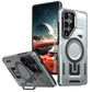 LuxuryKase Rugged Shockproof Magnetic Case with Kickstand | Dual Layer TPU+PC Protection | Mag-Safe Compatible | Camera Guard | Extreme Drop Resistance For Samsung Series