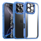 LuxuryKase Shockproof Transparent Back Cover Case | Anti-Scratch Hard PC Back | Soft TPU Bumper | Camera Protection | Slim Fit Design Case For iPhone