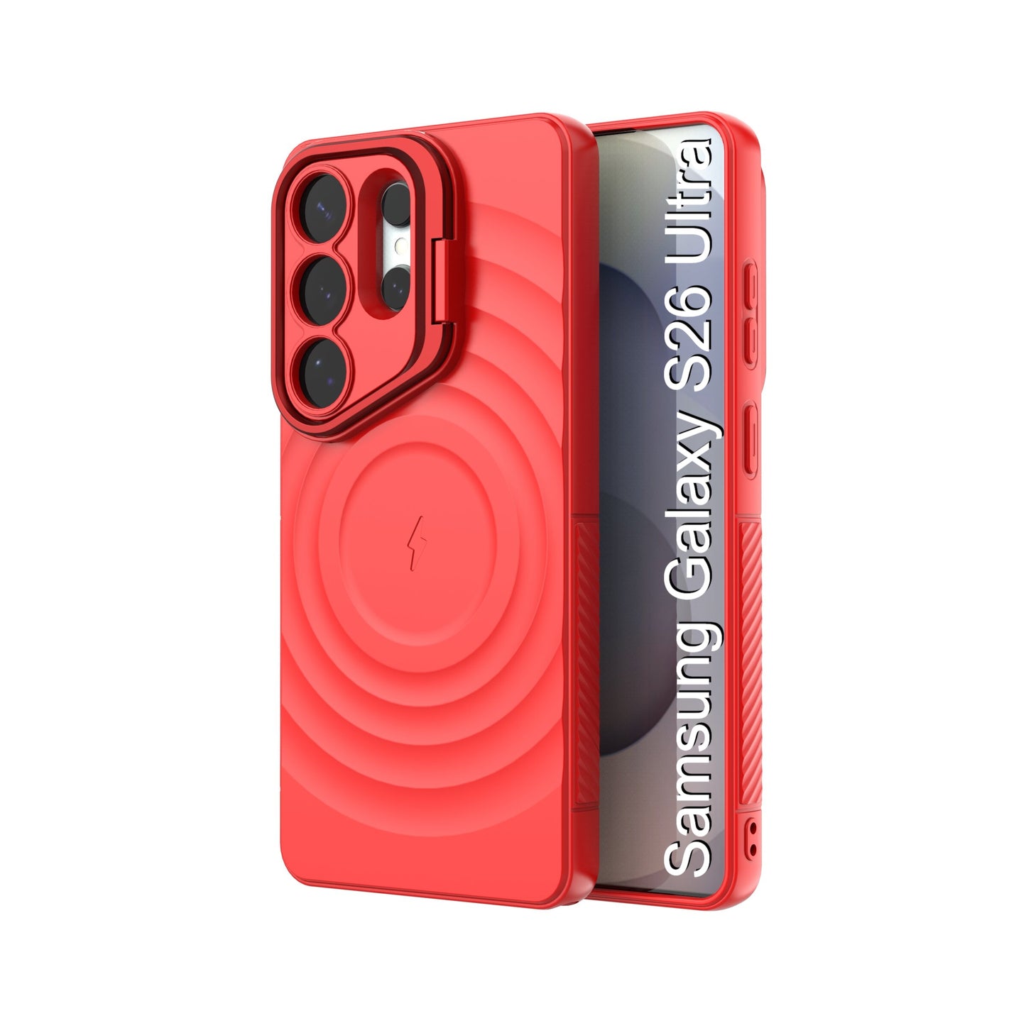 LuxuryKase Shockproof Case with Ripple Pattern | Inner Velvet Fabric Lining | Protective Cover & Wireless Charging Case for iPhone & Samsung Series