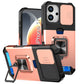 LuxuryKase Shockproof Armor Case | Slide Camera Cover | Hidden Card Slot | Rotating Ring Kickstand | Magnetic Car Mount Support | Military Grade Protection For iPhone & Samsung
