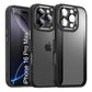 LuxuryKase Shockproof Transparent Back Cover Case | Anti-Scratch Hard PC Back | Soft TPU Bumper | Camera Protection | Slim Fit Design Case For iPhone