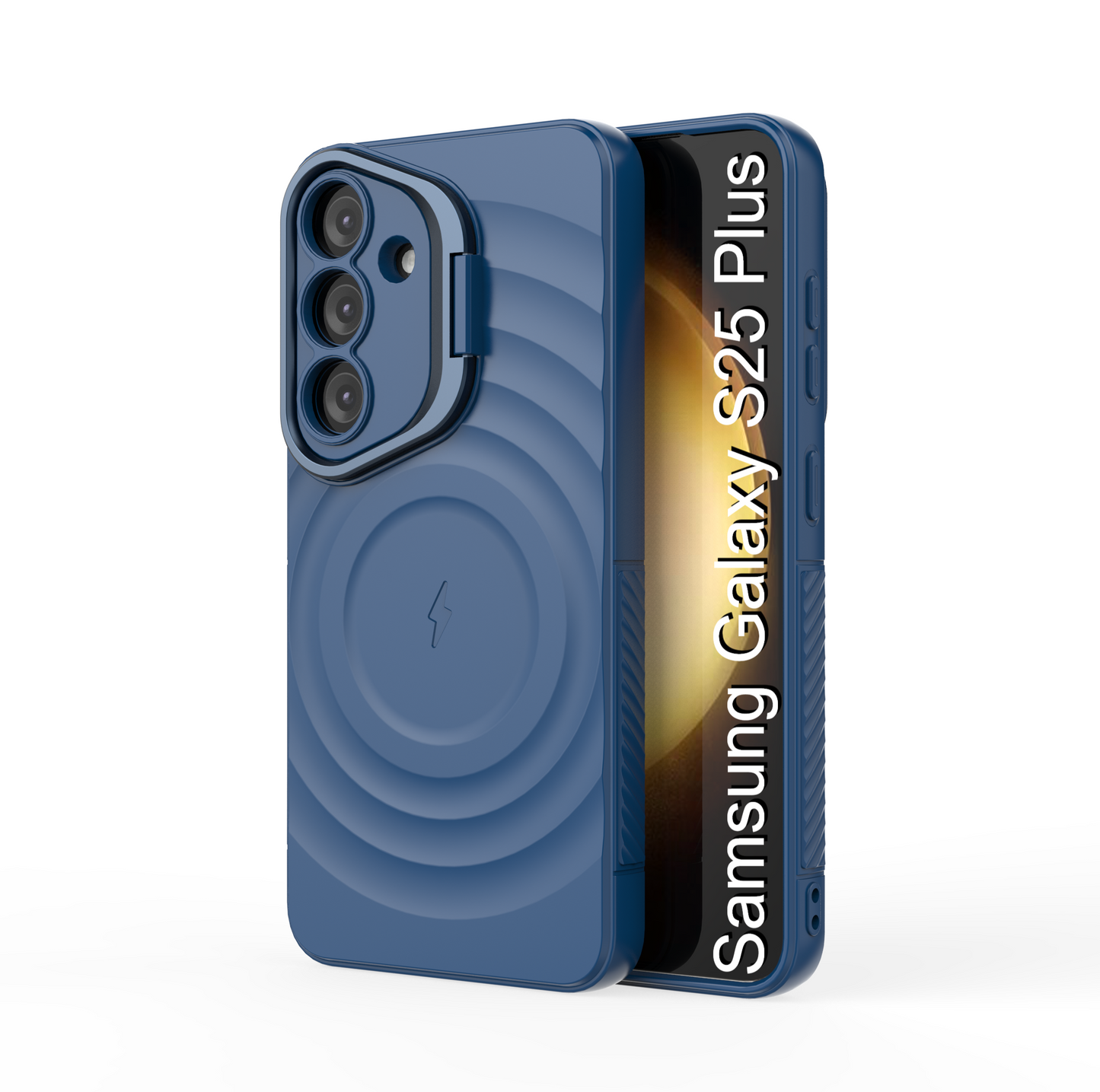 LuxuryKase Shockproof Case with Ripple Pattern | Inner Velvet Fabric Lining | Protective Cover & Wireless Charging Case for iPhone & Samsung Series