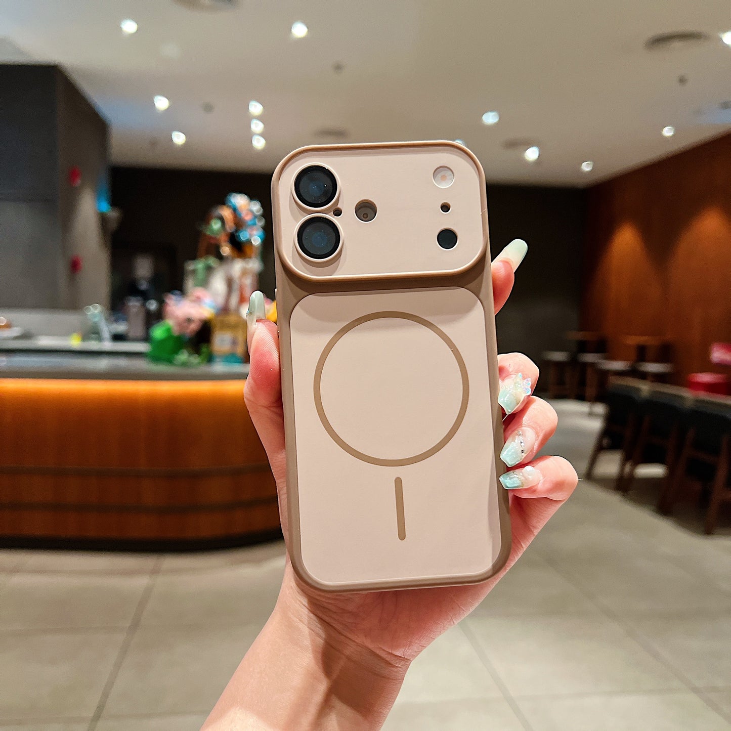 LuxuryKase Magnetic Converter Case | Built-in Camera Lens Protection | iPhone 17 Pro Series Inspired Camera Design | MagSafe Compatible | Dual-Tone Colour Finish For iPhone