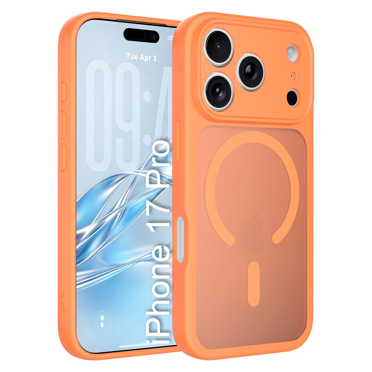 LuxuryKase Hybrid Shockproof Translucent Case | Matte Frosted Hard Back with Soft Edges | Full Camera Protection Bumper | Compatible with MagSafe | TPU & PC For iPhone & Samsung Series