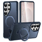 LuxuryKase Shockproof Back Cover with 90° Rotating Ring Kickstand | Mag-Safe Compatible | Rugged Armor Protection Case For iPhone & Samsung Series