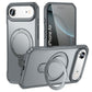 LuxuryKase Shockproof Back Cover with 360° Rotating Ring Kickstand | Mag-Safe Compatible | Rugged Armor Protection Case For iPhone Series