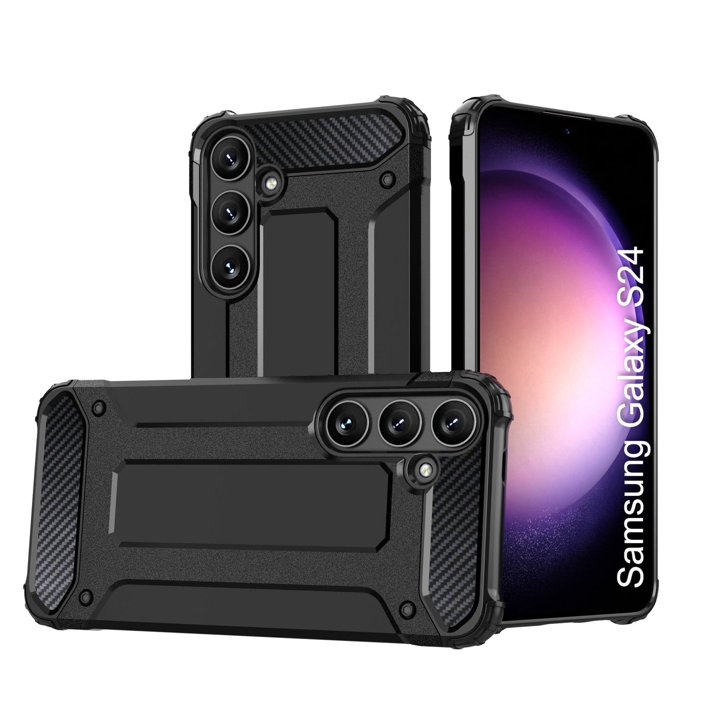 LuxuryKase Rugged TPU+PC Armor Case | Impact-Resistant Design | Anti-Drop Protection | Raised Edges & Precise Cutouts | Heavy Duty Protective Cover