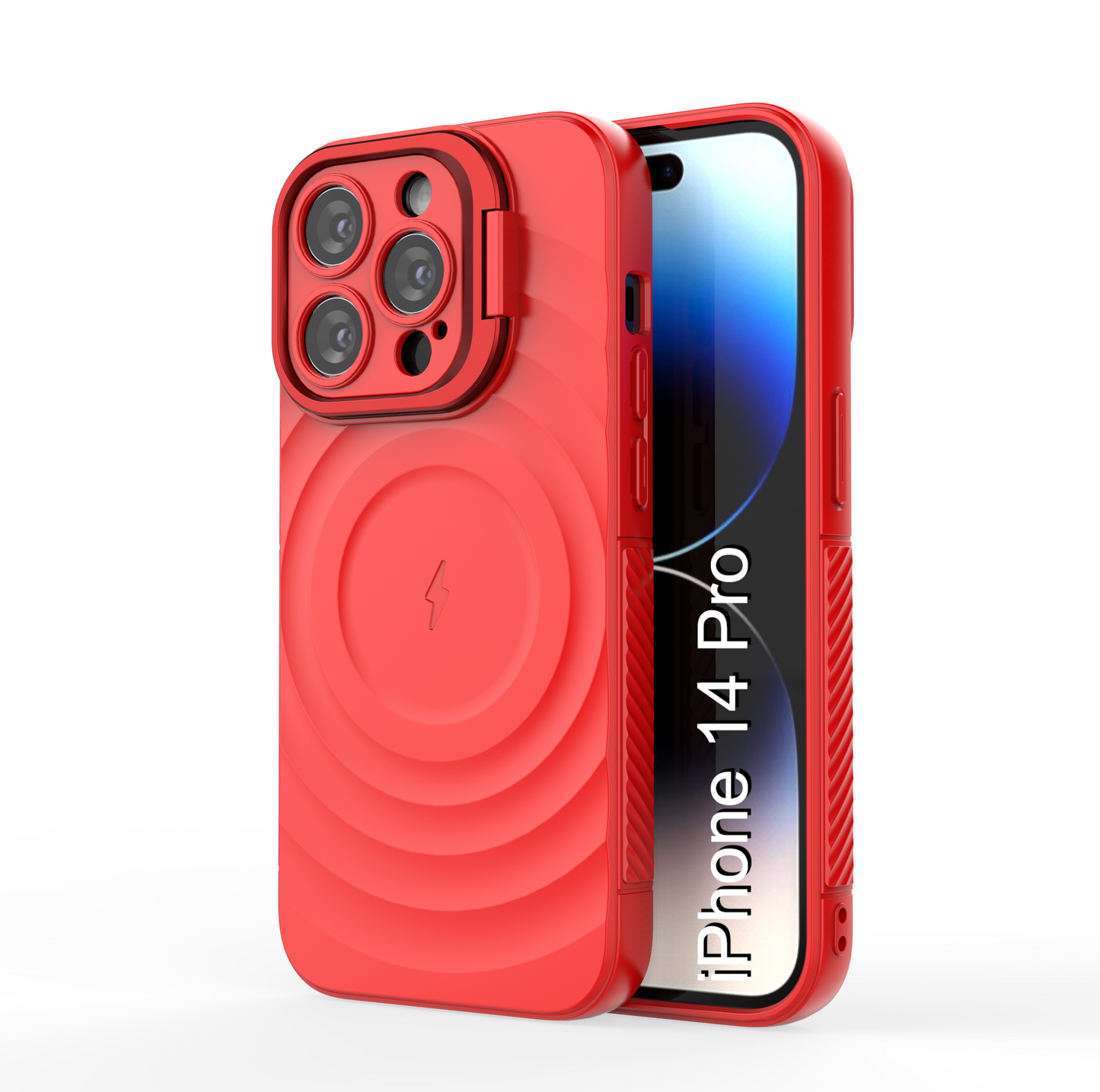 LuxuryKase Shockproof Case with Ripple Pattern | Inner Velvet Fabric Lining | Protective Cover & Wireless Charging Case for iPhone & Samsung Series