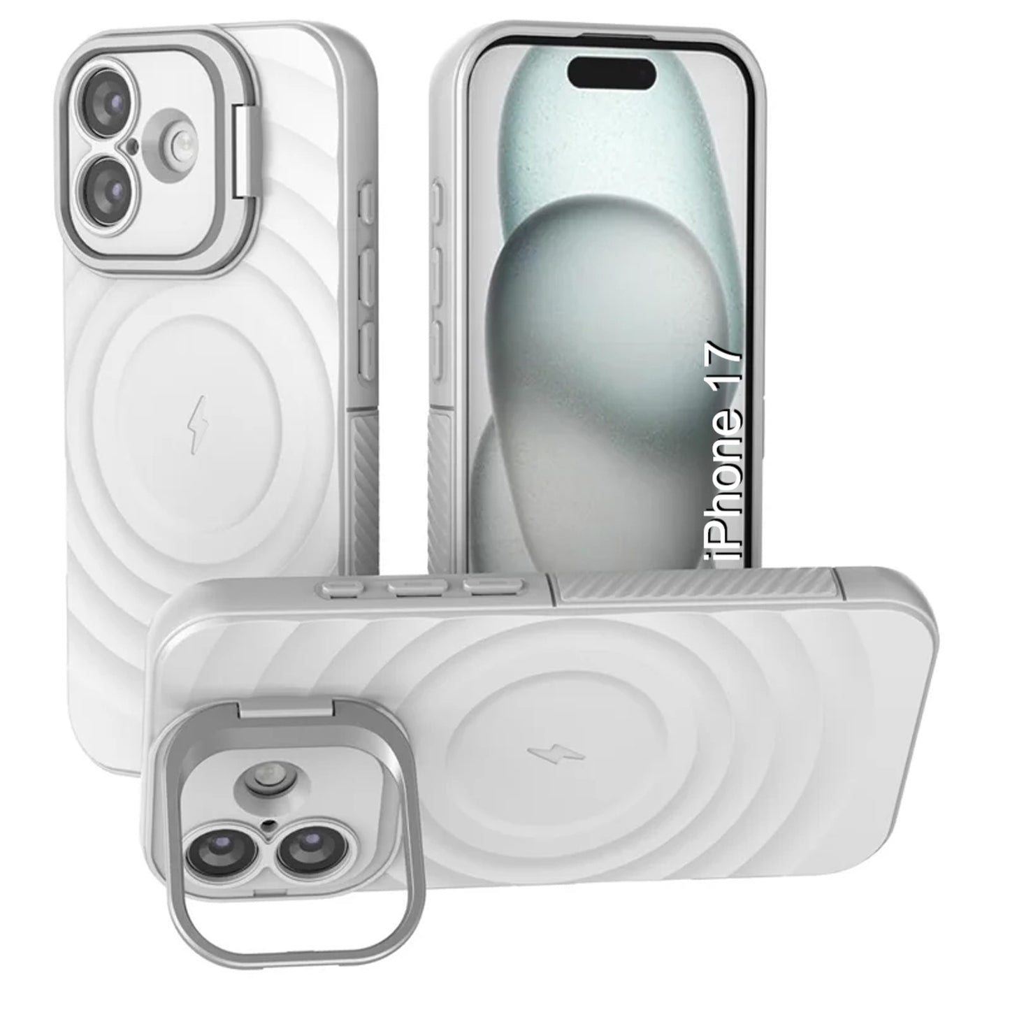 LuxuryKase Shockproof Case with Ripple Pattern | Inner Velvet Fabric Lining | Protective Cover & Wireless Charging Case for iPhone & Samsung Series