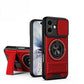 LuxuryKase Magnetic Armour Case | MagSafe Compatible | Sliding Camera Cover | 360° Finger Ring Holder | Built-In Bracket Stand | Hard PC Back & Soft TPU Bumper For iPhone & Samsung Series