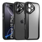 LuxuryKase Shockproof Transparent Back Cover Case | Anti-Scratch Hard PC Back | Soft TPU Bumper | Camera Protection | Slim Fit Design Case For iPhone 16 & 16 Plus