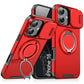 LuxuryKase Shockproof Magnetic Case with Slide Camera Cover | 360° Rotating Ring Kickstand | Mag-Safe Compatible | Rugged Armor Protection For iPhone Series