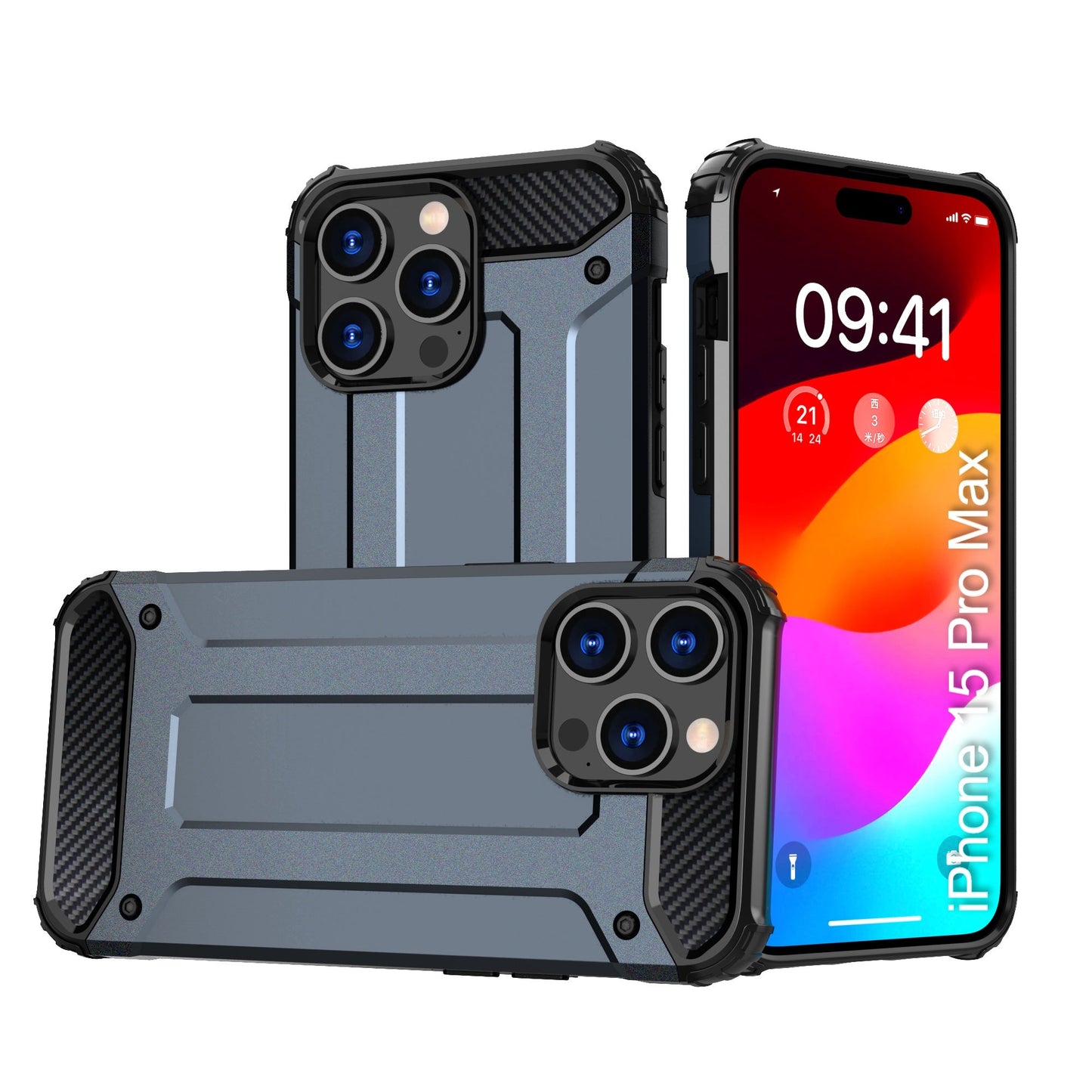 LuxuryKase Rugged TPU+PC Armor Case | Impact-Resistant Design | Anti-Drop Protection | Raised Edges & Precise Cutouts | Heavy Duty Protective Cover