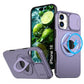 LuxuryKase Mag-Safe Shockproof Rugged Back Case with Finger Ring Kickstand & Sliding Camera Cover | Military Drop Protection | Wireless Charging Support For iPhone Series
