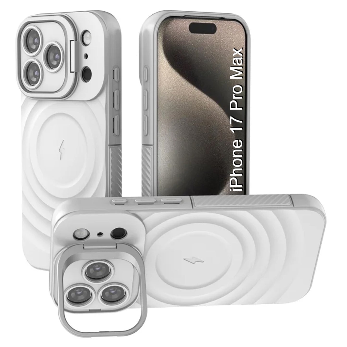 LuxuryKase Shockproof Case with Ripple Pattern | Inner Velvet Fabric Lining | Protective Cover & Wireless Charging Case for iPhone & Samsung Series