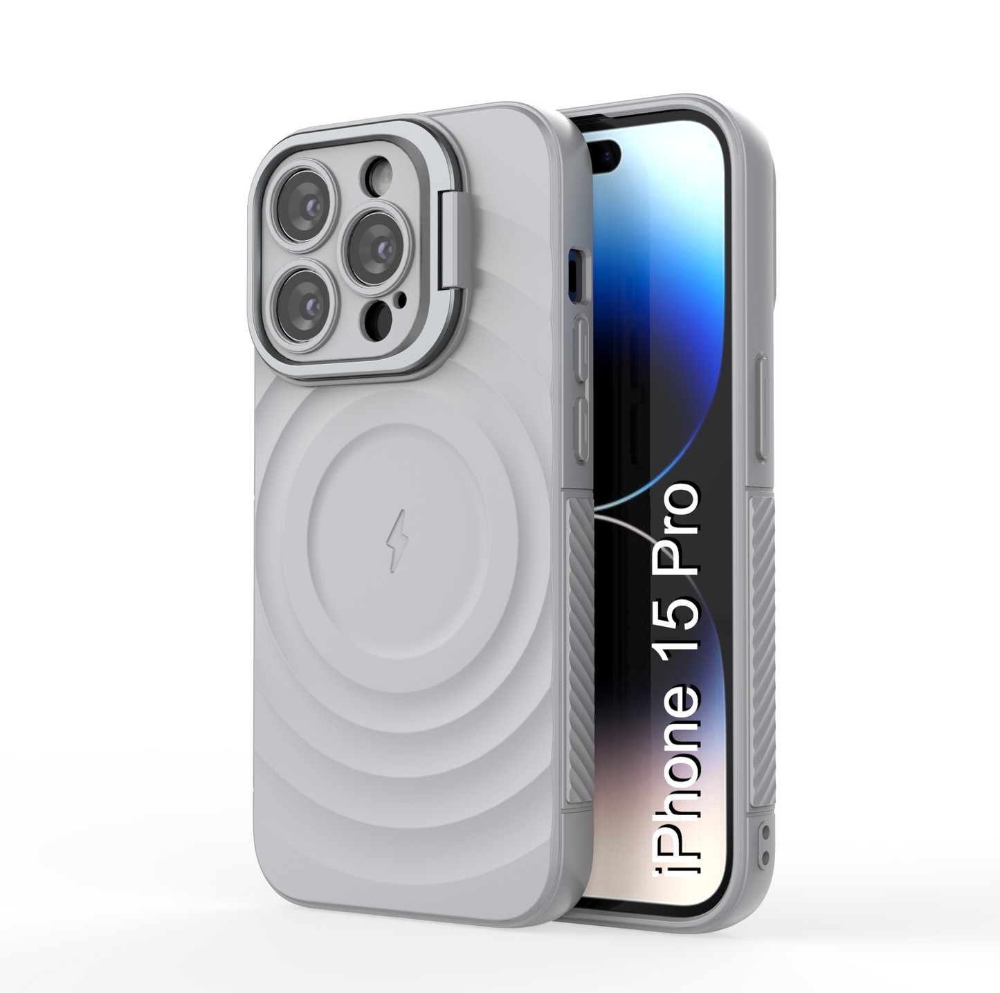 LuxuryKase Shockproof Case with Ripple Pattern | Inner Velvet Fabric Lining | Protective Cover & Wireless Charging Case for iPhone & Samsung Series