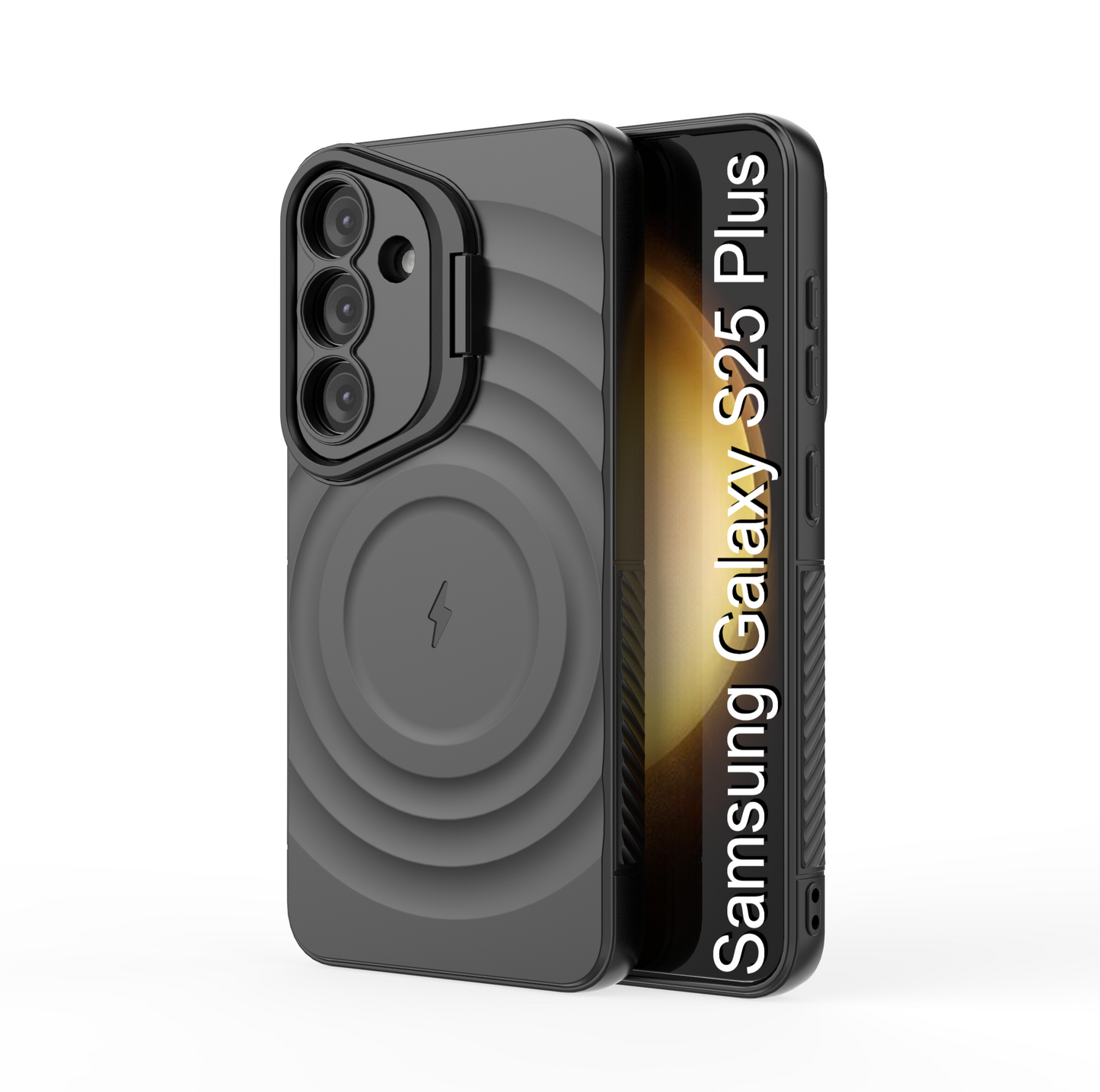 LuxuryKase Shockproof Case with Ripple Pattern | Inner Velvet Fabric Lining | Protective Cover & Wireless Charging Case for iPhone & Samsung Series
