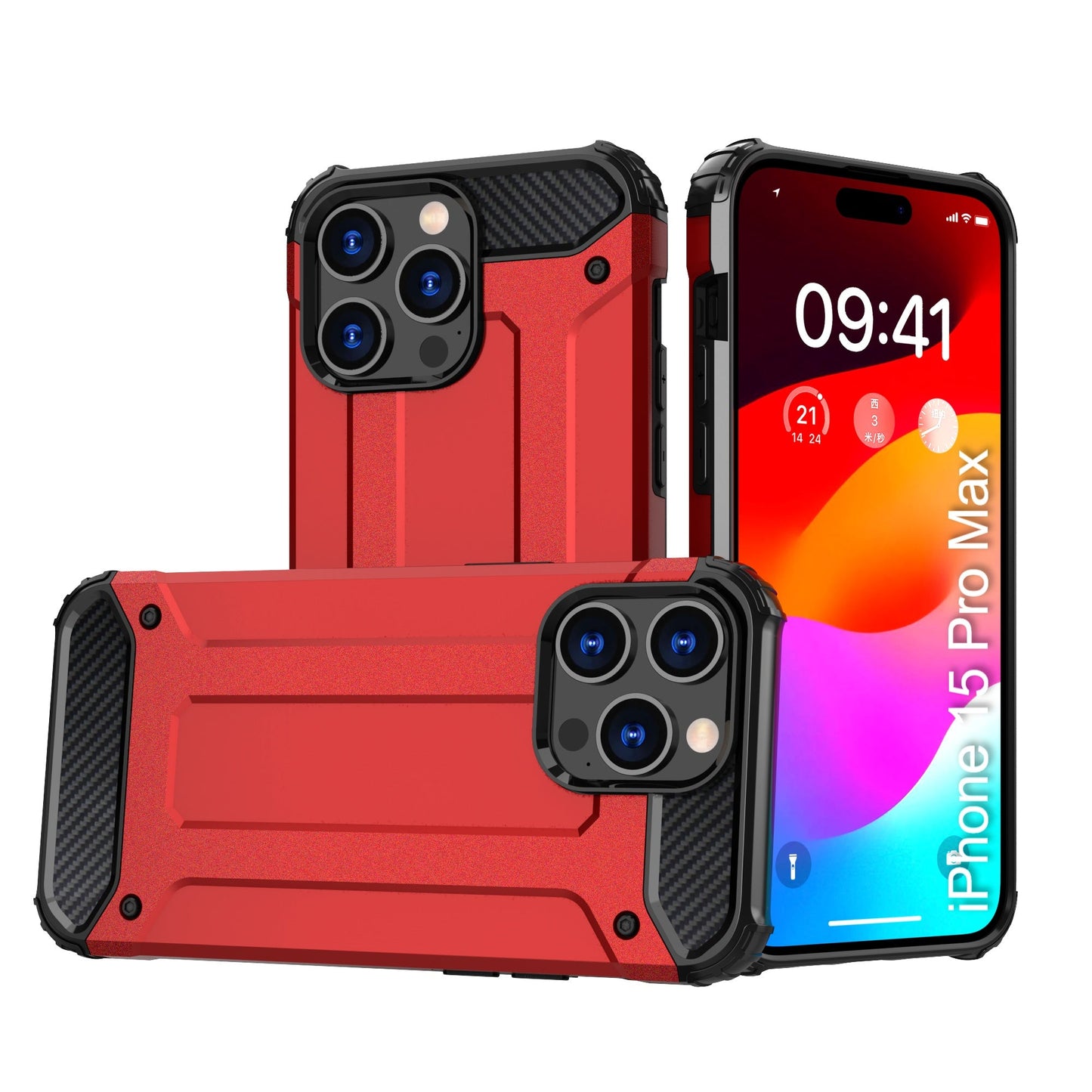 LuxuryKase Rugged TPU+PC Armor Case | Impact-Resistant Design | Anti-Drop Protection | Raised Edges & Precise Cutouts | Heavy Duty Protective Cover