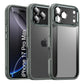 LuxuryKase Shockproof Transparent Back Cover Case | Anti-Scratch Hard PC Back | Soft TPU Bumper | Camera Protection | Slim Fit Design Case For iPhone