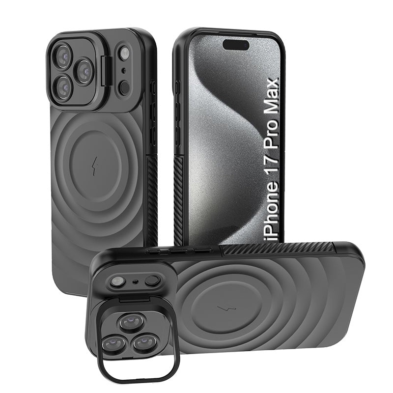 LuxuryKase Shockproof Case with Ripple Pattern | Inner Velvet Fabric Lining | Protective Cover & Wireless Charging Case for iPhone & Samsung Series