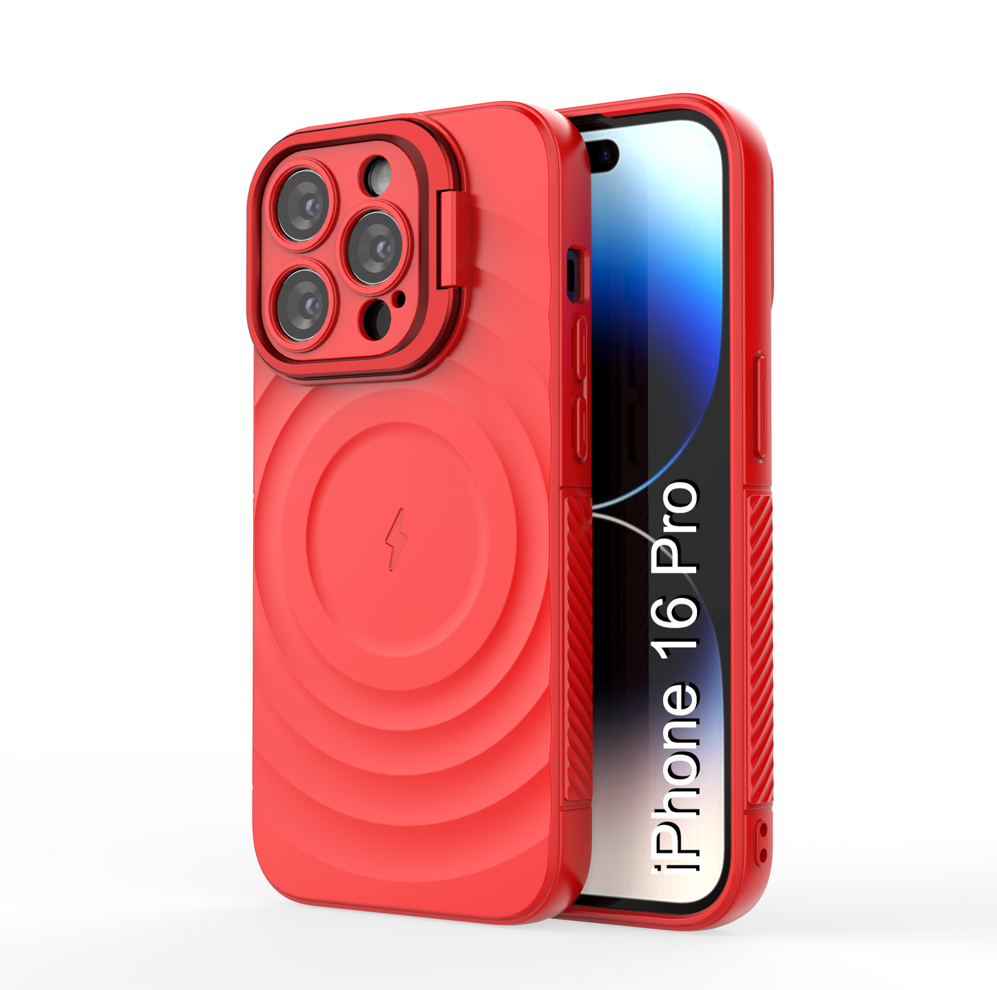 LuxuryKase Shockproof Case with Ripple Pattern | Inner Velvet Fabric Lining | Protective Cover & Wireless Charging Case for iPhone & Samsung Series