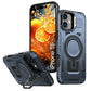 LuxuryKase Rugged Shockproof Magnetic Case with Kickstand | Dual Layer TPU+PC Protection | Mag-Safe Compatible | Camera Guard | Extreme Drop Resistance For iPhone Series