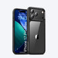 LuxuryKase Hybrid Transparent Shockproof Case | Reinforced Airbag Corners | Soft TPU Frame | Clear Hard PC Back | Anti-Yellowing | Slim Bumper Cover For iPhone