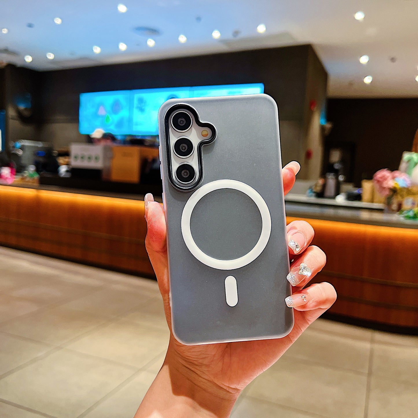 LuxuryKase Magnetic Silicone Candy Case | Mag-Safe Compatible | Slim Protective Case | Lightweight & Flexible | Wireless Charging | Soft Matte Finish For iPhone
