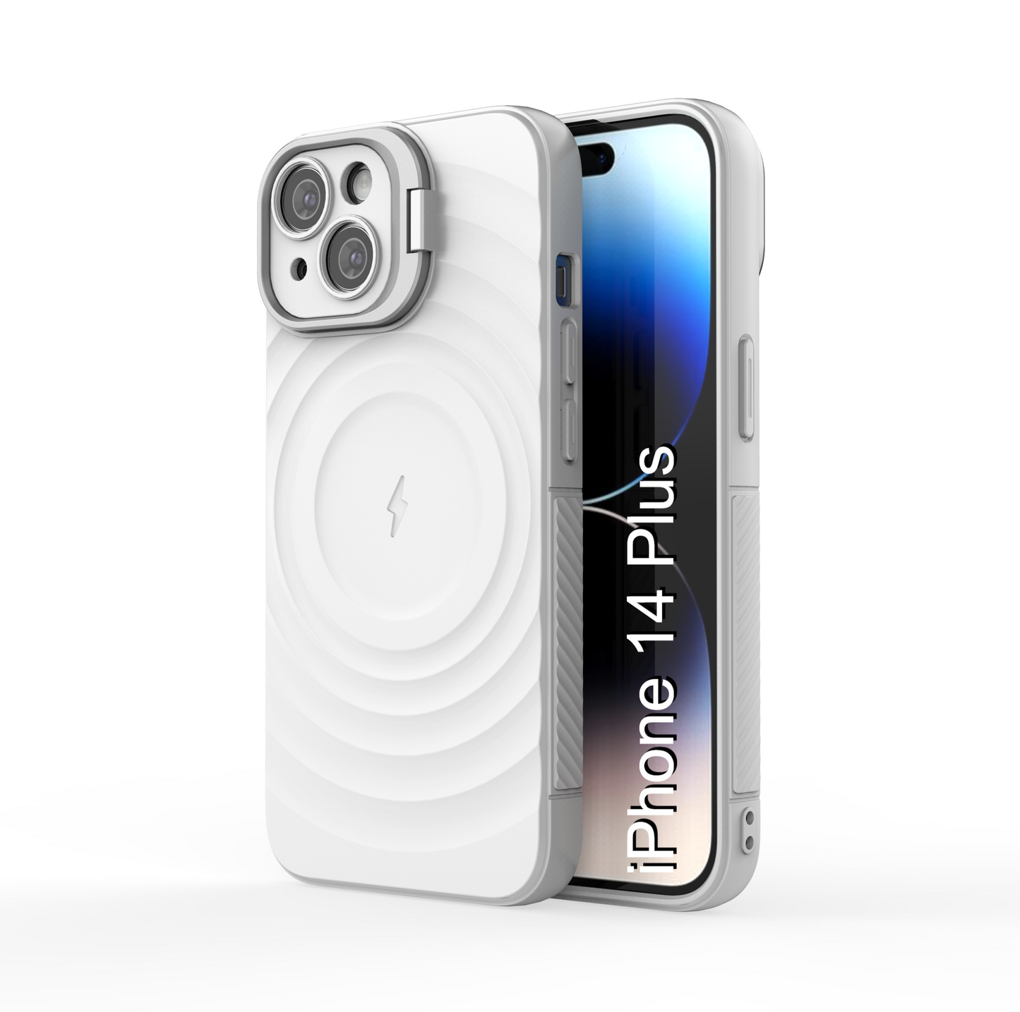 LuxuryKase Shockproof Case with Ripple Pattern | Inner Velvet Fabric Lining | Protective Cover & Wireless Charging Case for iPhone & Samsung Series