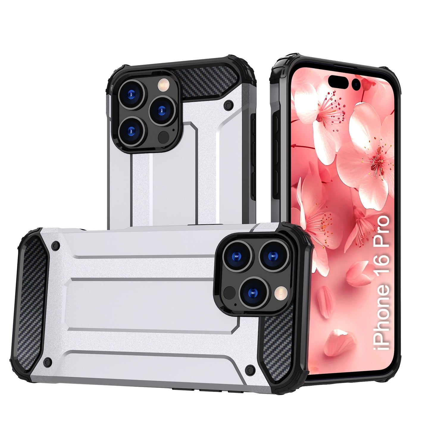 LuxuryKase Rugged TPU+PC Armor Case | Impact-Resistant Design | Anti-Drop Protection | Raised Edges & Precise Cutouts | Heavy Duty Protective Cover