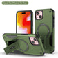 US LITE Back Cover with Portable Kickstand | Mag-Safe Compatible Magnetic Case | Shockproof Military Grade Protection | Rugged Armor Design Phone Cover For iPhone & Samsung Series