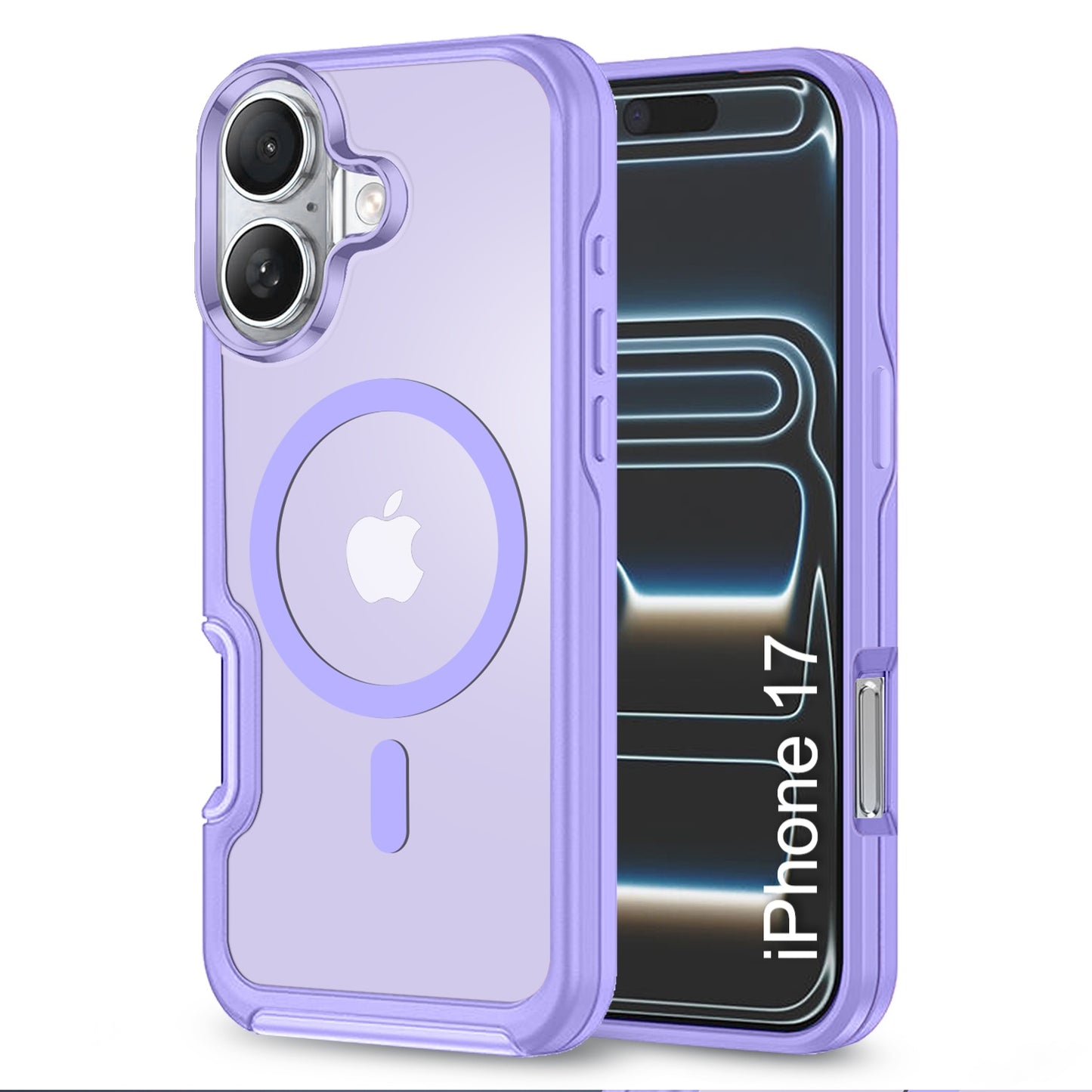 LuxuryKase Shockproof Transparent Matte Back Cover | Mag-Safe Compatible | Camera Protection | Soft TPU Edge | Anti-Yellowing For iPhone 16 & 17 Series