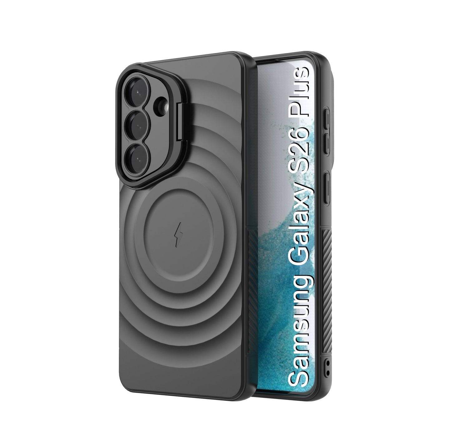 LuxuryKase Shockproof Case with Ripple Pattern | Inner Velvet Fabric Lining | Protective Cover & Wireless Charging Case for iPhone & Samsung Series
