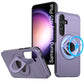 LuxuryKase Shockproof Rugged Back Cover | Heavy Duty Armor Case with MagSafe Compatible 360° Ring Holder | Finger Ring Kickstand | Drop Protection For Samsung Series