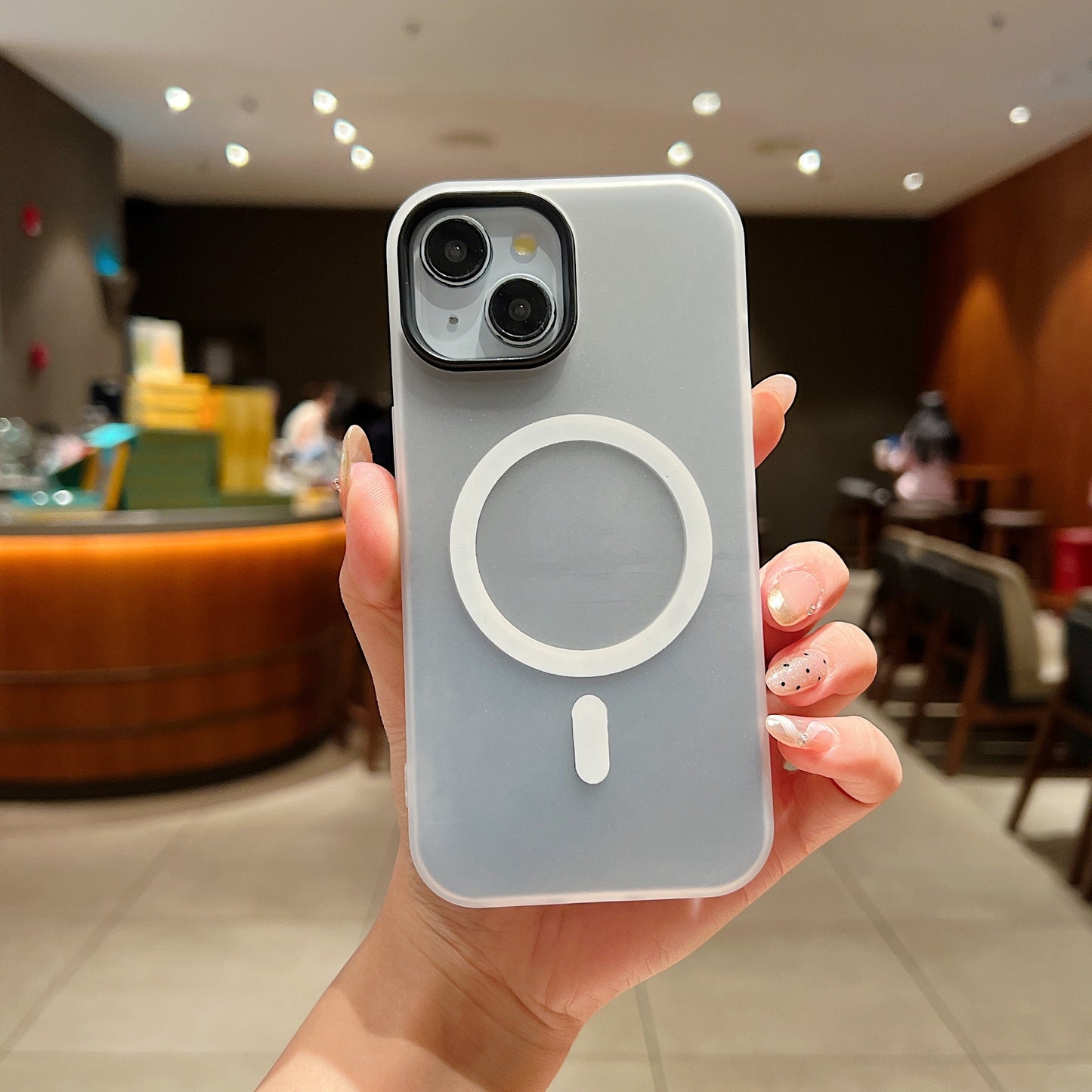 LuxuryKase Magnetic Silicone Candy Case | Mag-Safe Compatible | Slim Protective Case | Lightweight & Flexible | Wireless Charging | Soft Matte Finish For iPhone