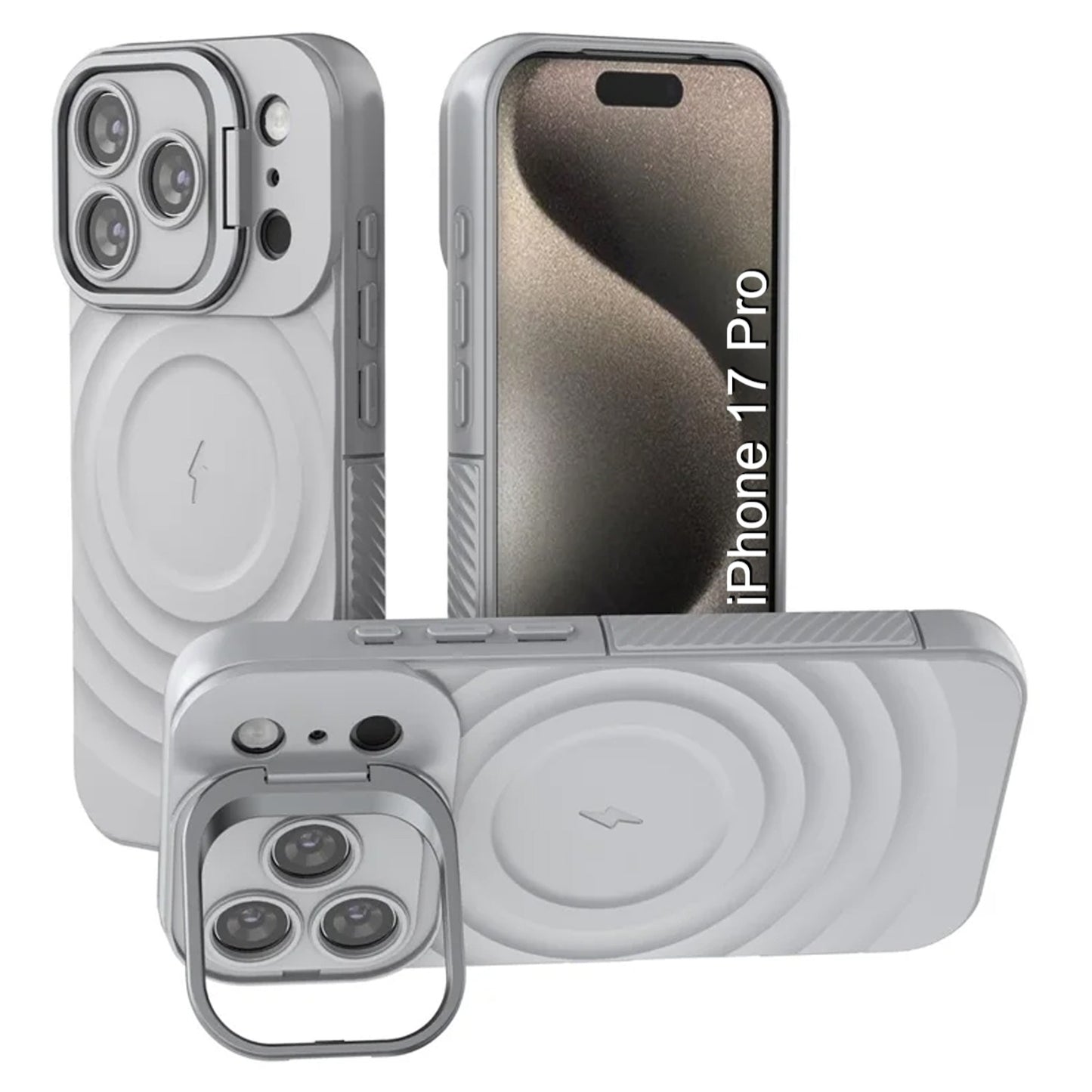 LuxuryKase Shockproof Case with Ripple Pattern | Inner Velvet Fabric Lining | Protective Cover & Wireless Charging Case for iPhone & Samsung Series