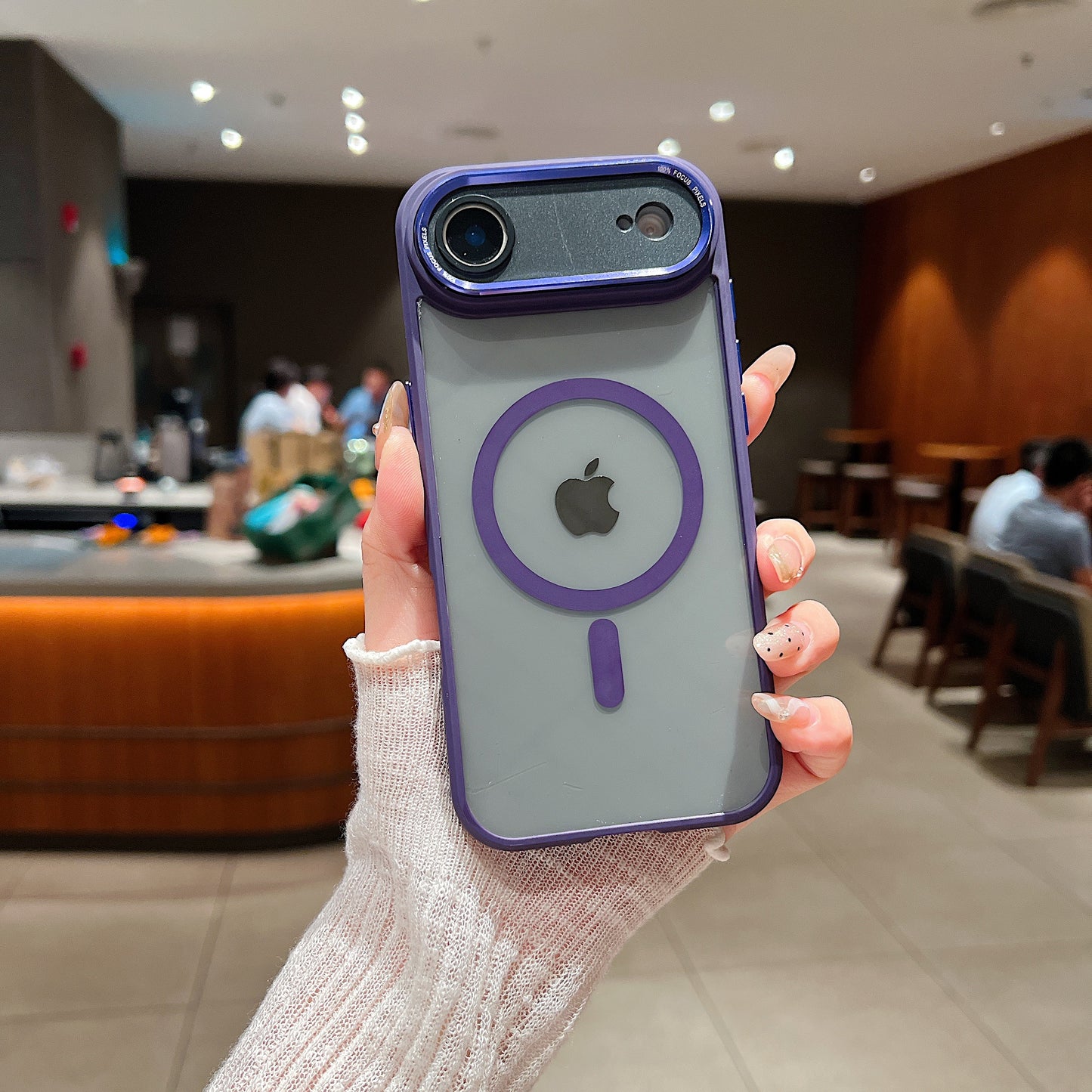 LuxuryKase Magnetic Clear Shockproof Case | MagSafe Compatible | Transparent Hard Back Cover with Full Camera Protection | Anti-Yellowing For iPhone Series