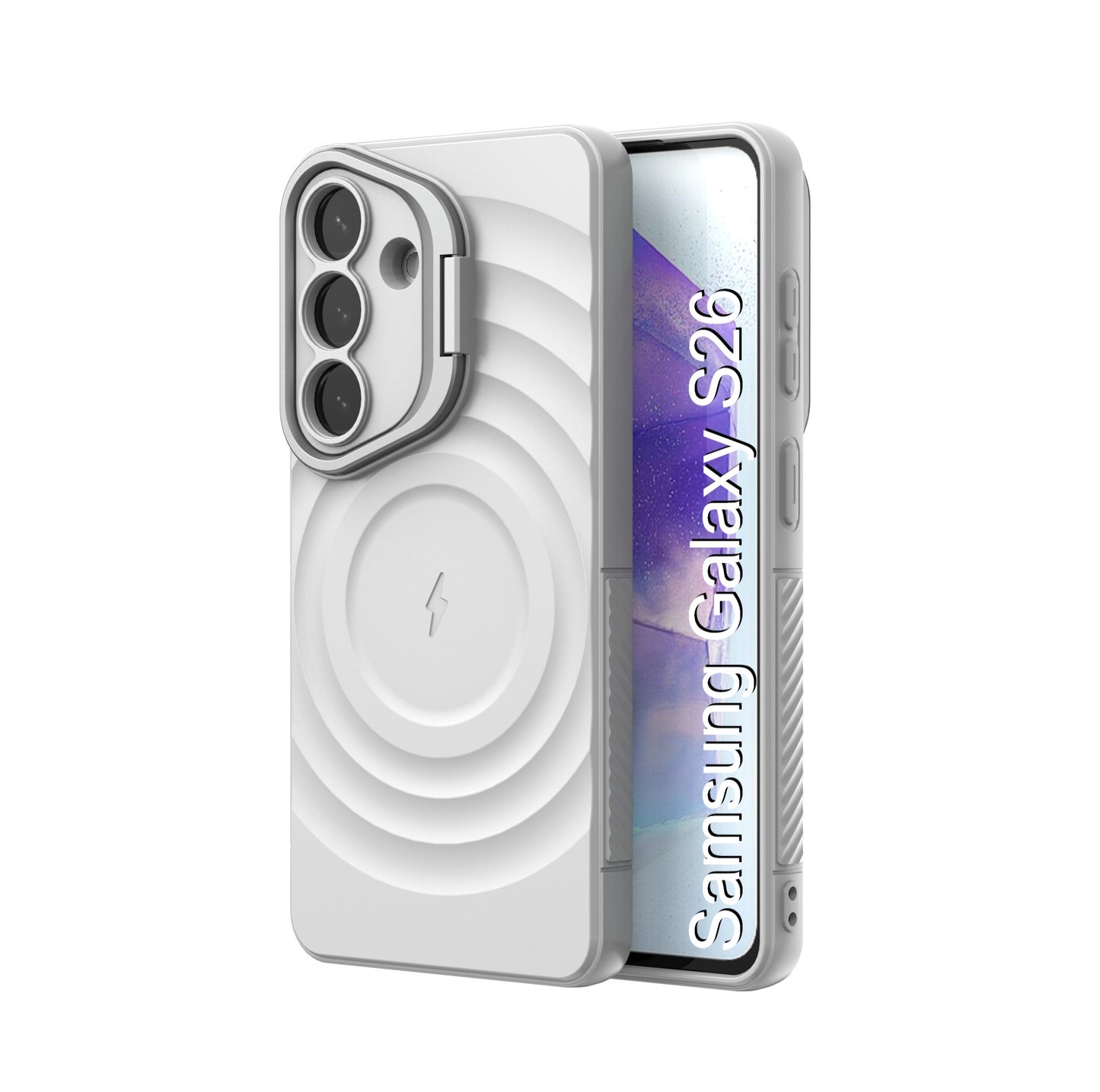 LuxuryKase Shockproof Case with Ripple Pattern | Inner Velvet Fabric Lining | Protective Cover & Wireless Charging Case for iPhone & Samsung Series