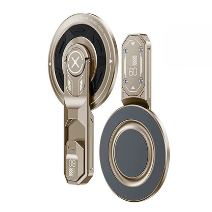 US LITE Magnetic Phone Stand with 360° Rotation | Foldable Ring Grip Kickstand | Adjustable Viewing Angle | Stress Relief Switch | Durable Metal Holder for All SmartPhones