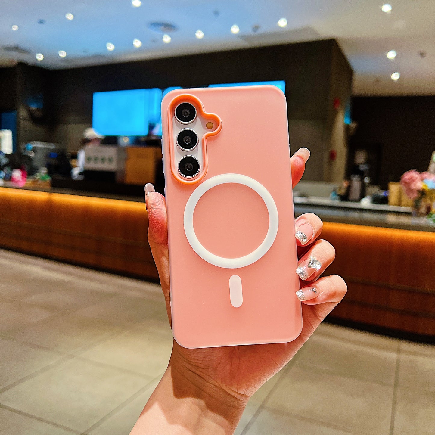 LuxuryKase Magnetic Silicone Candy Case | Mag-Safe Compatible | Slim Protective Case | Lightweight & Flexible | Wireless Charging | Soft Matte Finish For iPhone