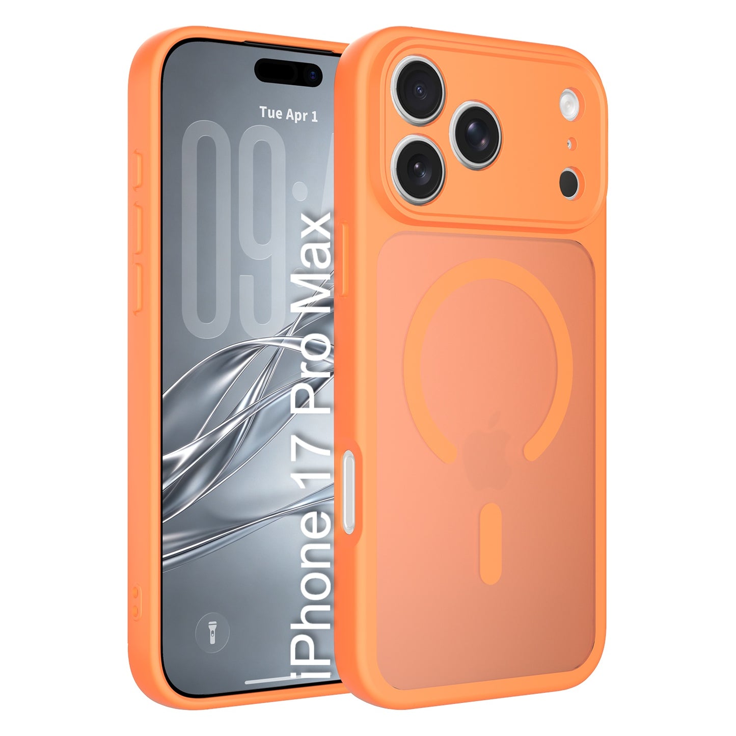 LuxuryKase Hybrid Shockproof Translucent Case | Matte Frosted Hard Back with Soft Edges | Full Camera Protection Bumper | Compatible with MagSafe | TPU & PC For iPhone & Samsung Series