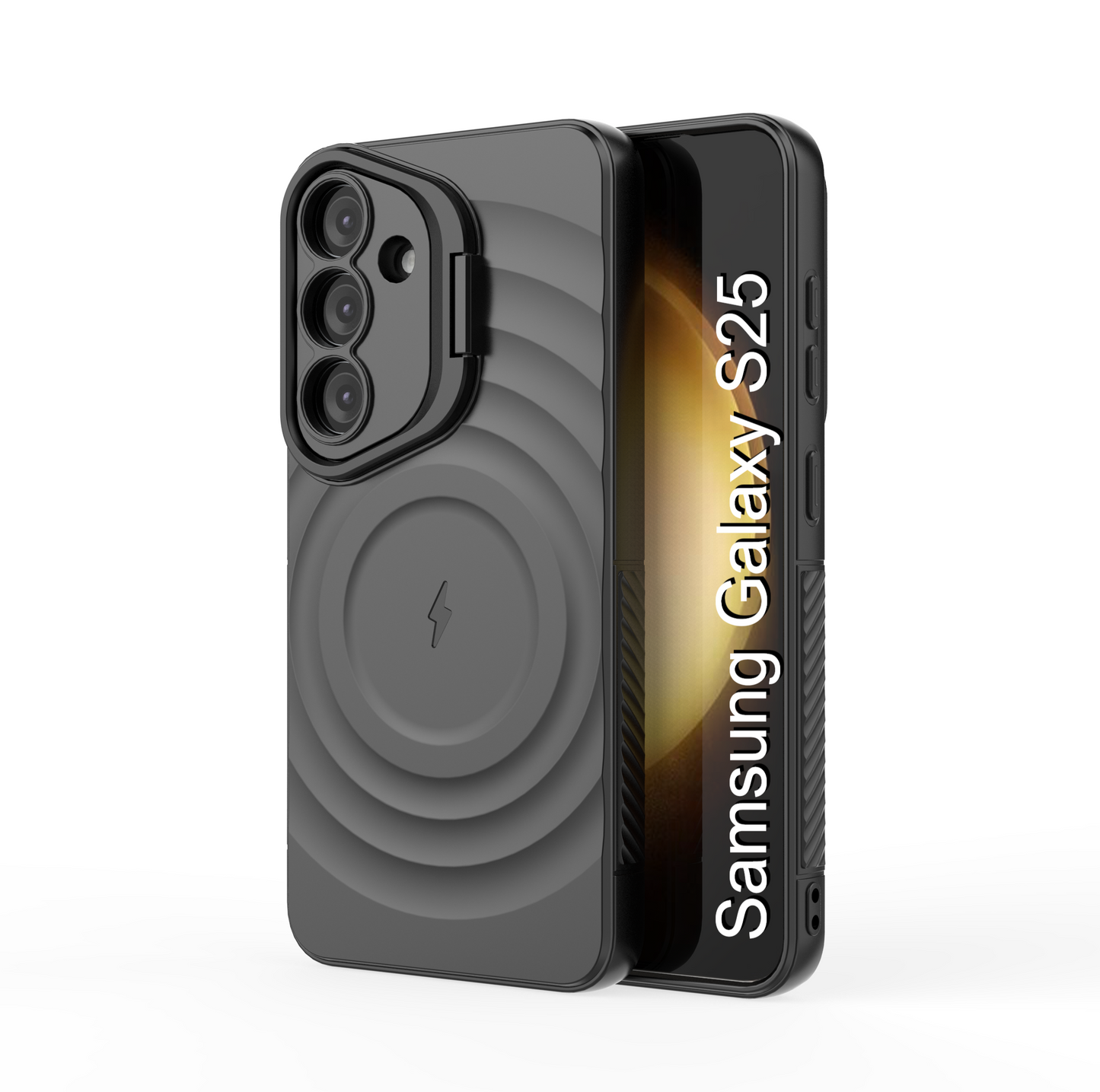 LuxuryKase Shockproof Case with Ripple Pattern | Inner Velvet Fabric Lining | Protective Cover & Wireless Charging Case for iPhone & Samsung Series